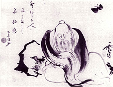荘周夢蝶図