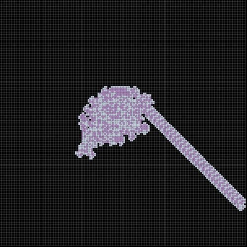 ラングトンのアリが形成した混沌とハイウェイのパターン