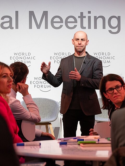 Adam Grant の講演中の写真