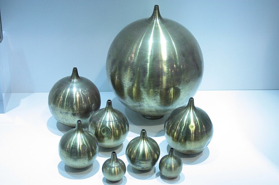 1870年製のヘルムホルツ共鳴器のコレクション
