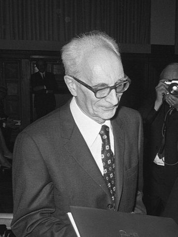 クロード・レヴィ＝ストロース（1973年、エラスムス賞授賞式）